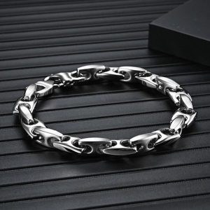 Men’s cowboy stainless steel bracelets silver